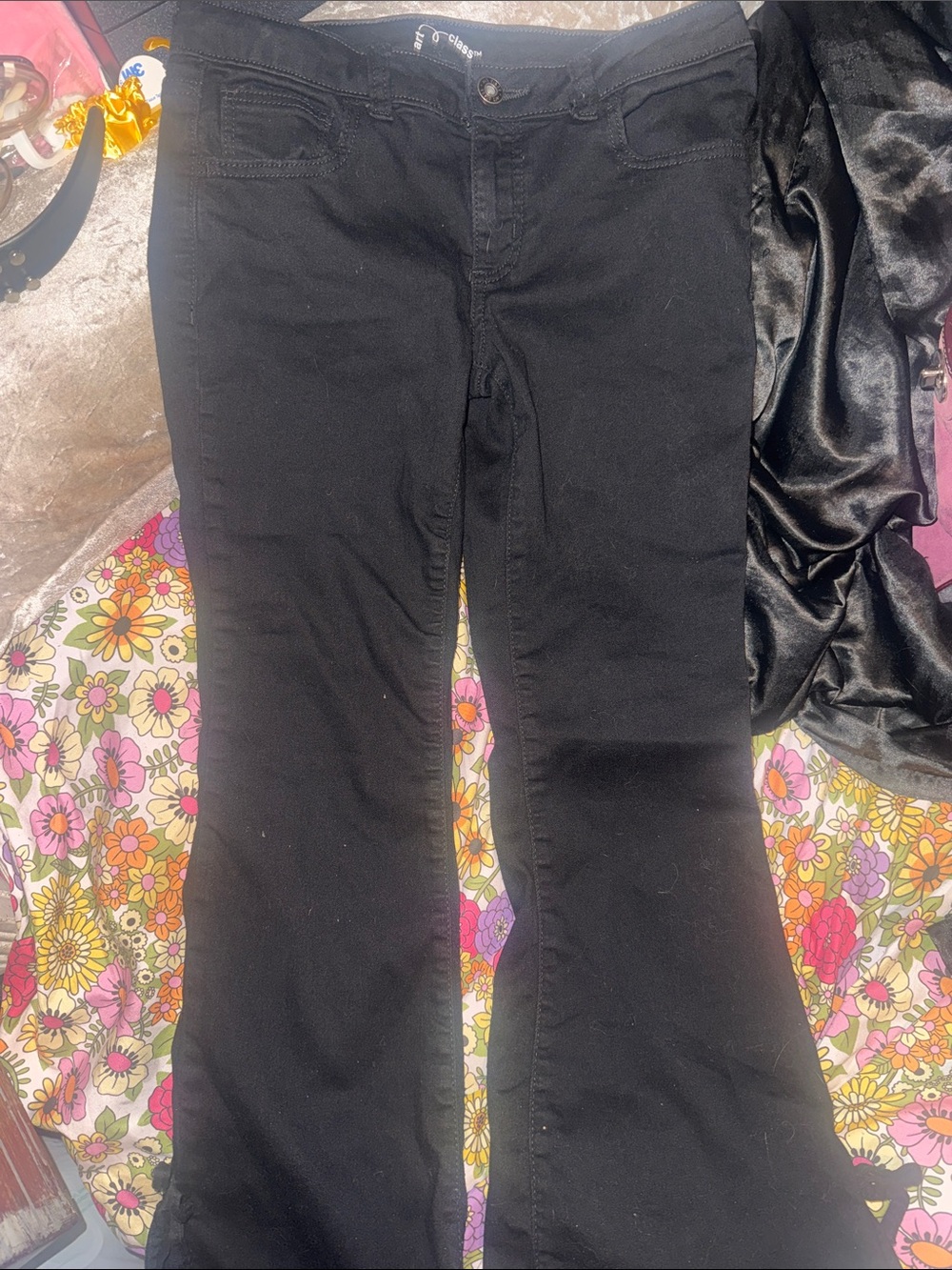 Art Class Brand Girls Black Pants with Bow Accents!!